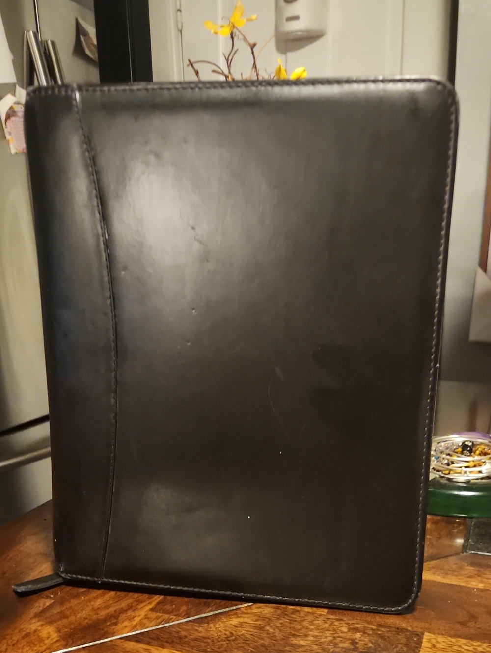 Franklin Quest CL 12215 Full Grain Nappa Leather 7-Ring Binder USA Made Vintage